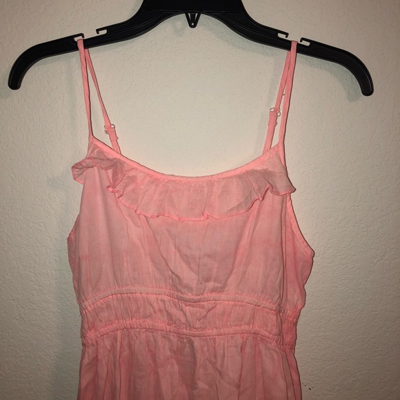 Light Pink Cotton Summer Dress - Picture 2 of 3